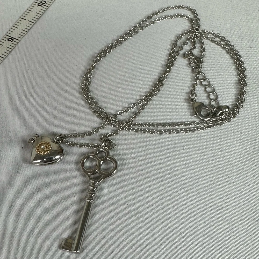 Three long boho chic charm style necklaces